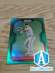2021 Panini Prizm Baseball Trea Turner Green Prizm #24 Washington